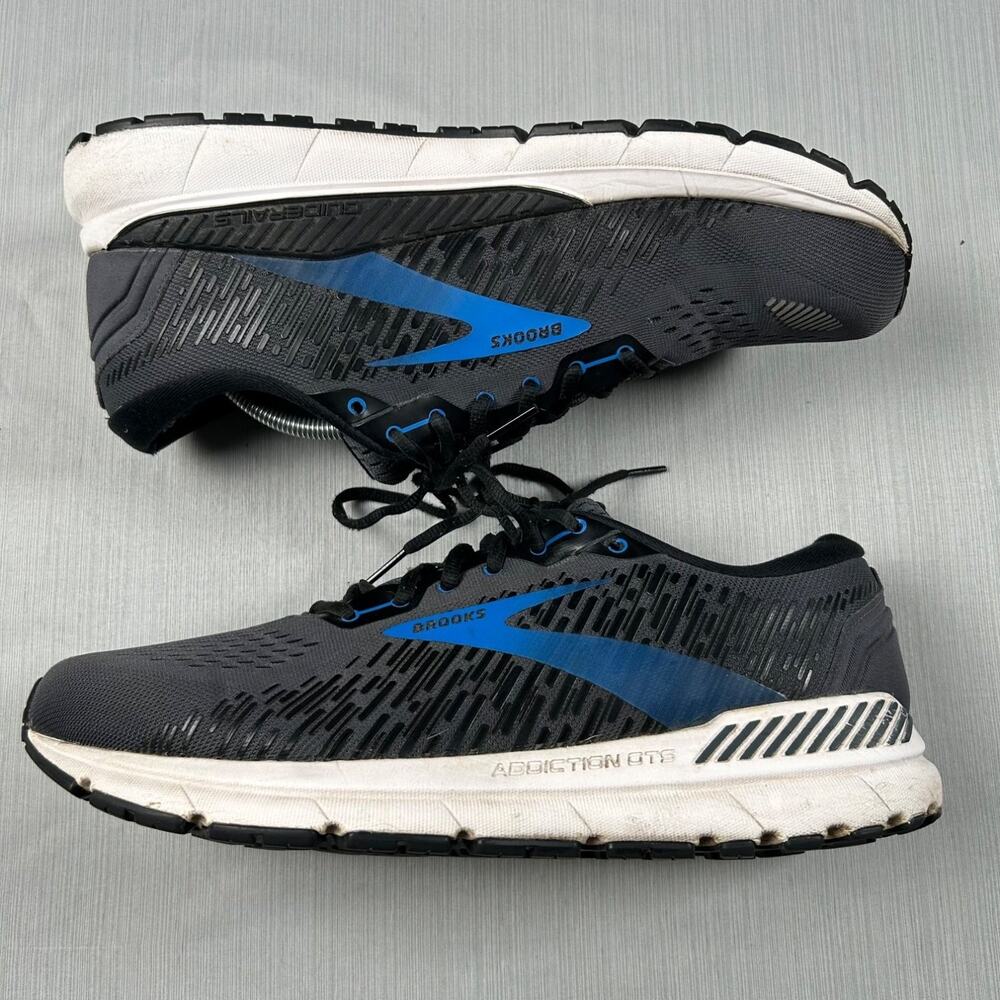 Brooks Addiction Gts 15 Mens running shoes US 13 Black Jogging Fitness Sneakers
